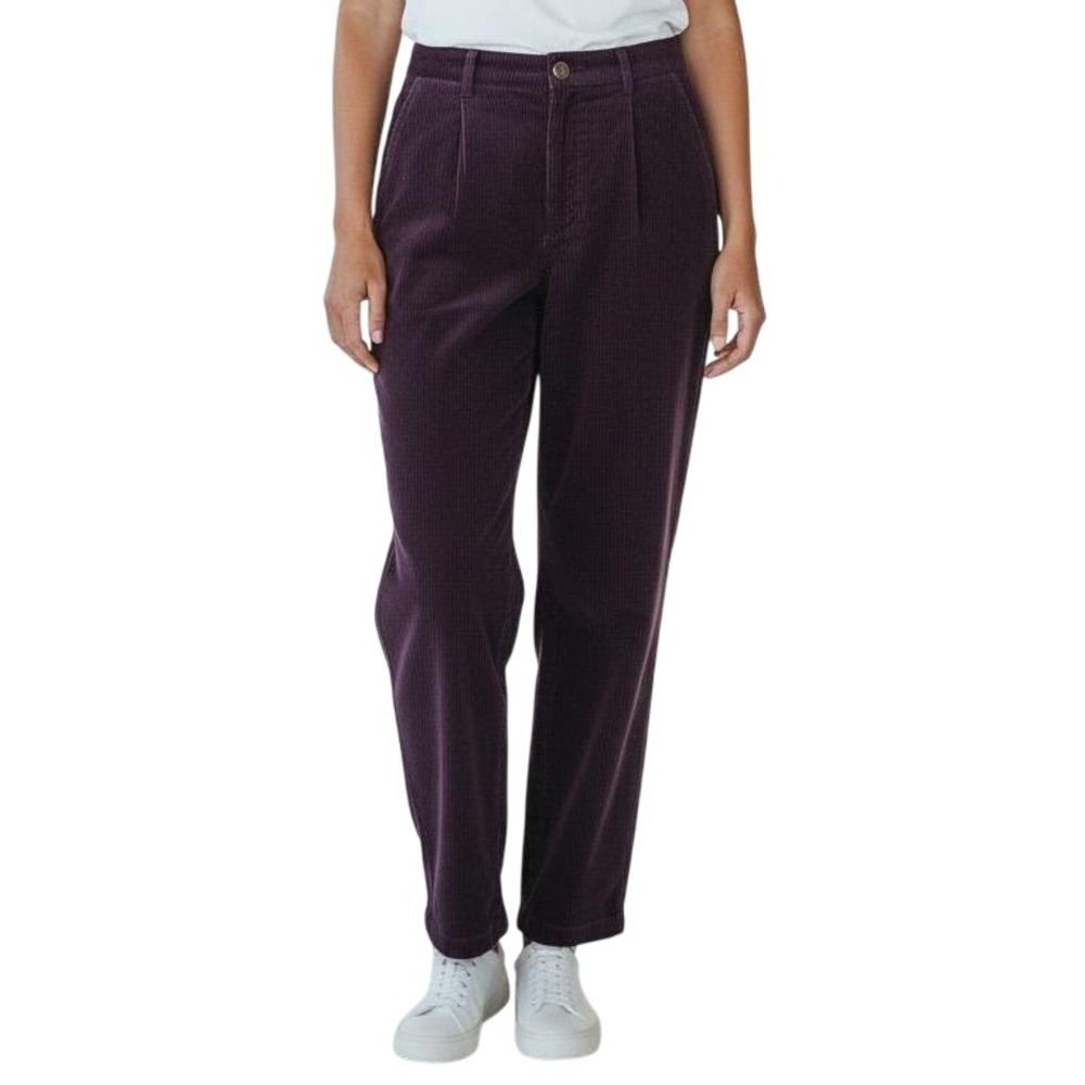 Talbots Petites Vintage Purple Corduroy Pleated Front Pants Women's‎ Size 6